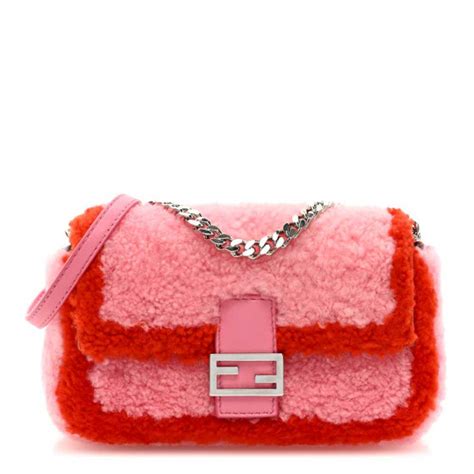 fendi micro baguette pink|farfetch Fendi baguette.